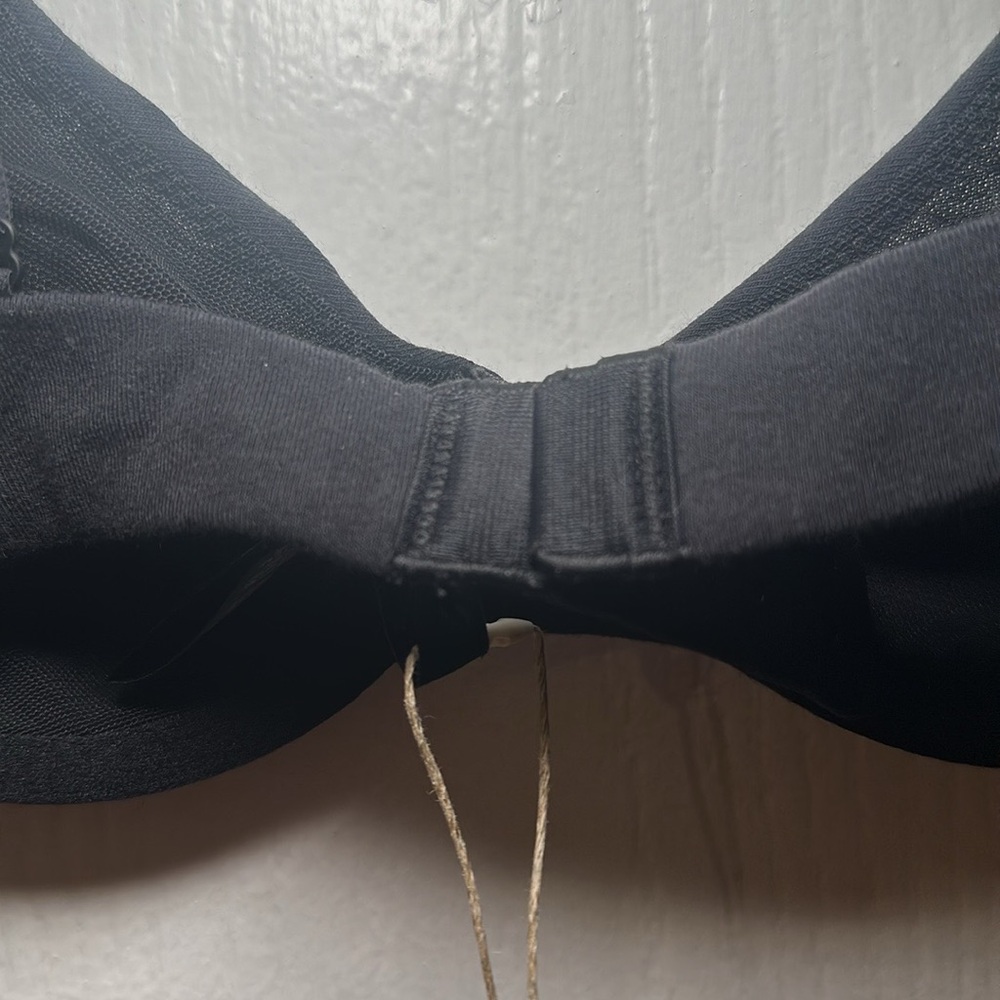 SKIMS Cotton Jersey Underwire Bra Soot Black 32B BR-UWR-0637 NEW - Picture 7 of 9
